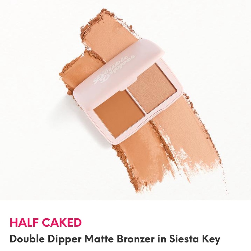 HALF CAKED Double Dipper Matte Bronzer in SIESTA KEY
